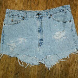 levi strauss 550 vintage cutoff jean shorts 40 W